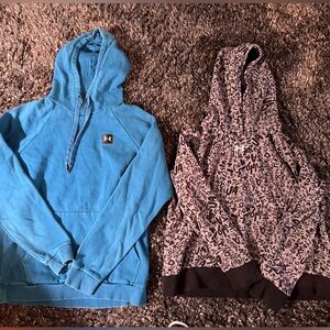 Two small under armor hoodies